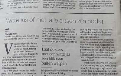 Publicatie opiniepagina dagblad Trouw